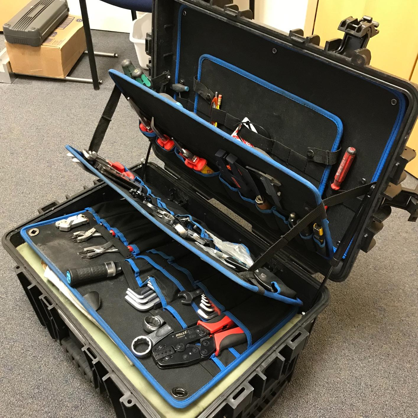 B&W International Jumbo 6700 Outdoor Tool Case with Pocket Tool Boards, Black