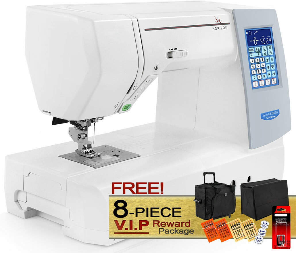 JAN Memory Craft Horizon 8200 QCP Special Edition Computerized Sewing Machine w/ FREE! 8-Piece V.I.P Reward Package and FREE! Next-Day Shipping