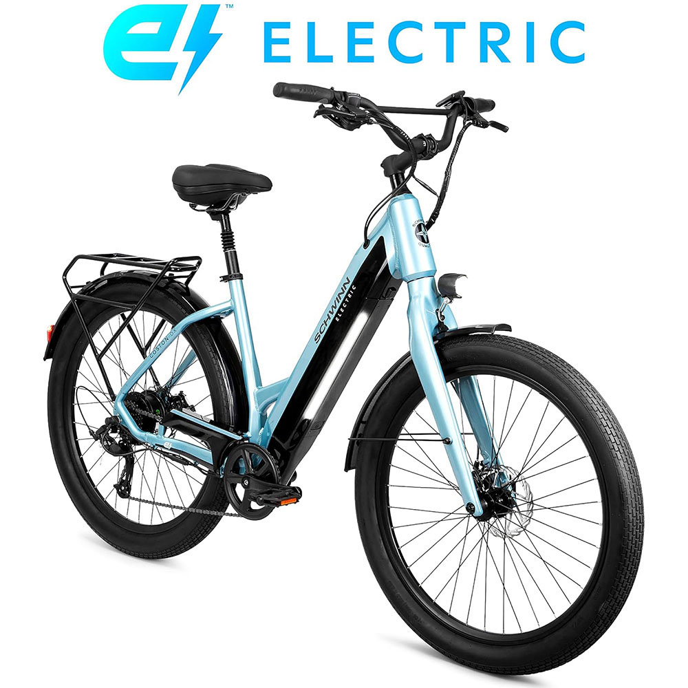 Schwinn Coston Adult Hybrid Electric Bike, 20MPH Commuter Electric Bike
