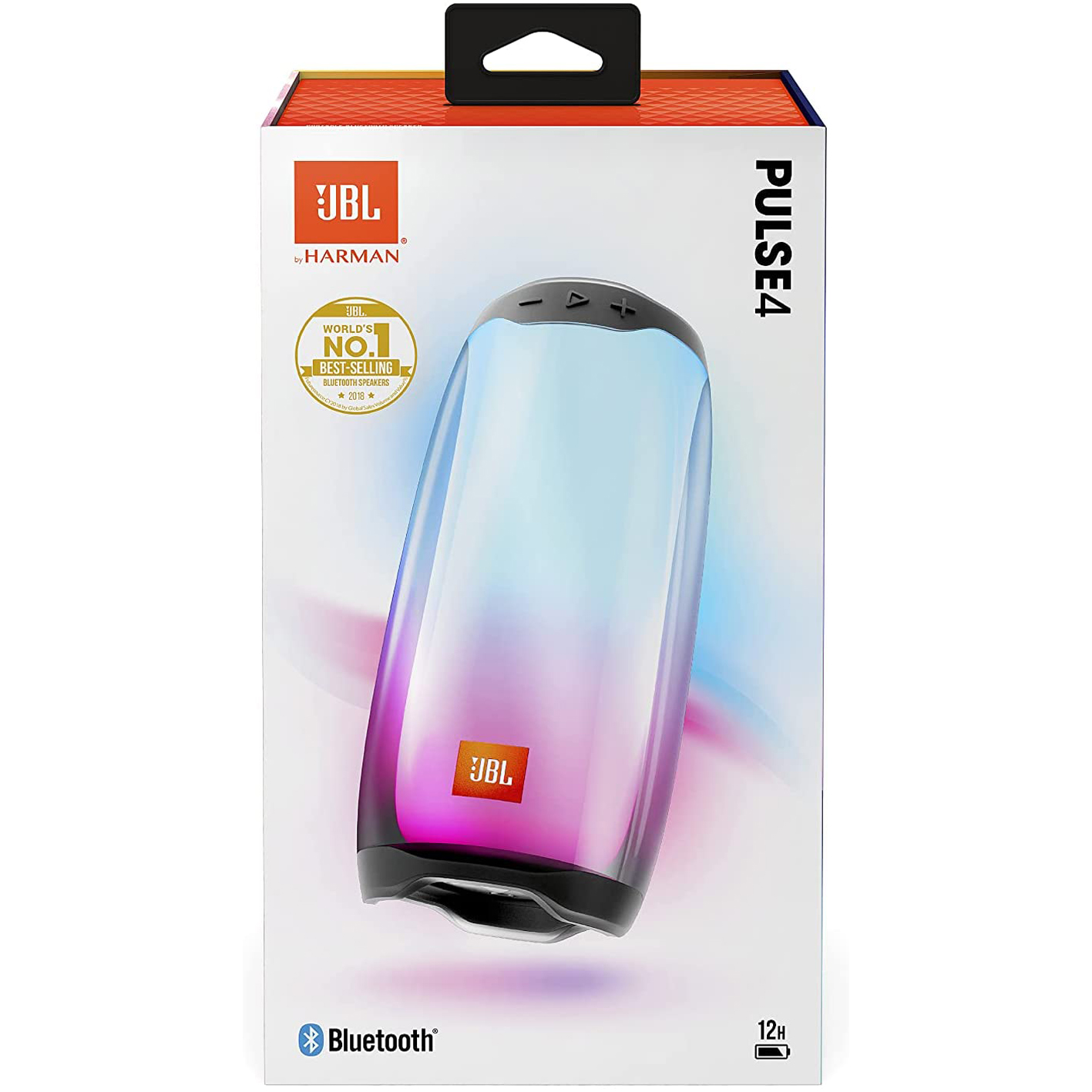 JBL Pulse 4 - Waterproof Portable Bluetooth Speaker with Light Show - Black