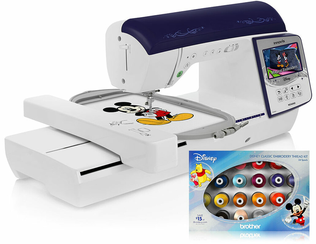 Bro Innov-&iacute;s NQ3600D (NQ 3600D) Sewing and Disney Embroidery Machine / Optional Grand Slam Embroidery Package