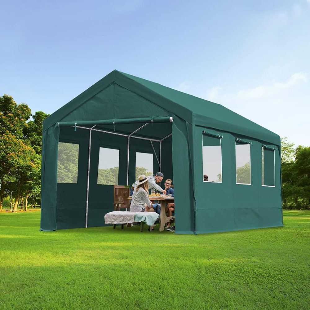 ADVANCE OUTDOOR 12x20 ft Heavy Duty Adjustable Carport