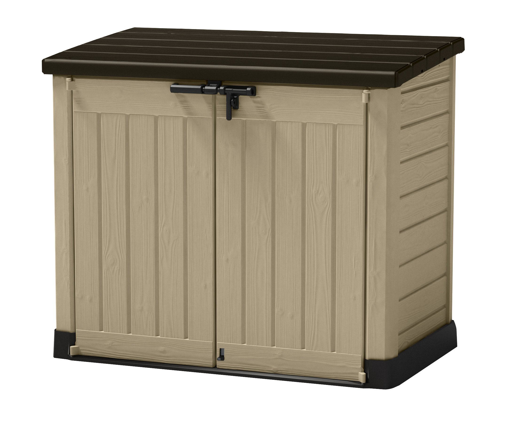 【Storage Shed】【BS】Plastic Storage Unit Box Garden Outdoor Sheds Wheelie Bins for Tools Bikes Lawn Mowers