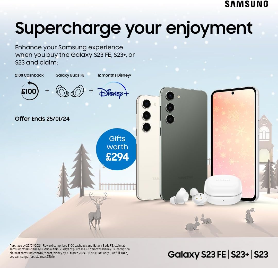Samsung Galaxy S23 FE 5G, SIM Free Android Smartphone, 128GB, Cream, 3 Year Manufacturer Extended Warranty (UK Version)
